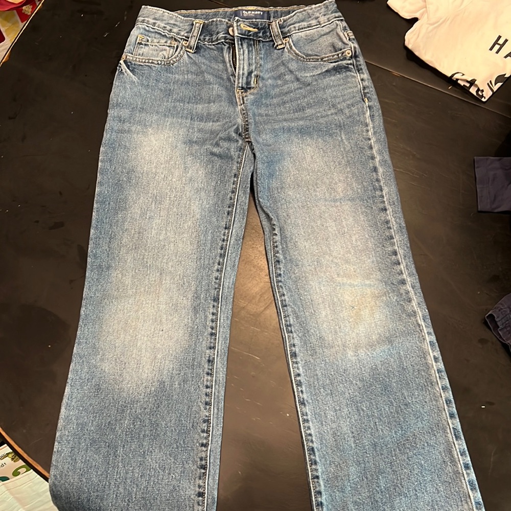 Old navy boys size 10 w/ adjustable waist jeans